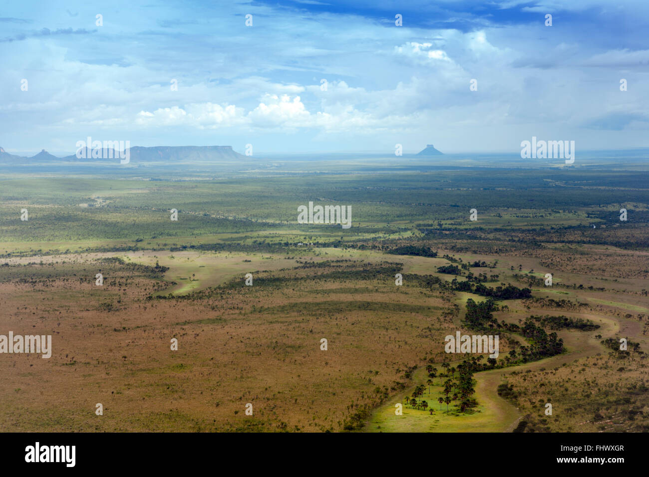 Cerrado scenery in Jalapao, Tocantins, in the interior of Brazil Stock Photo