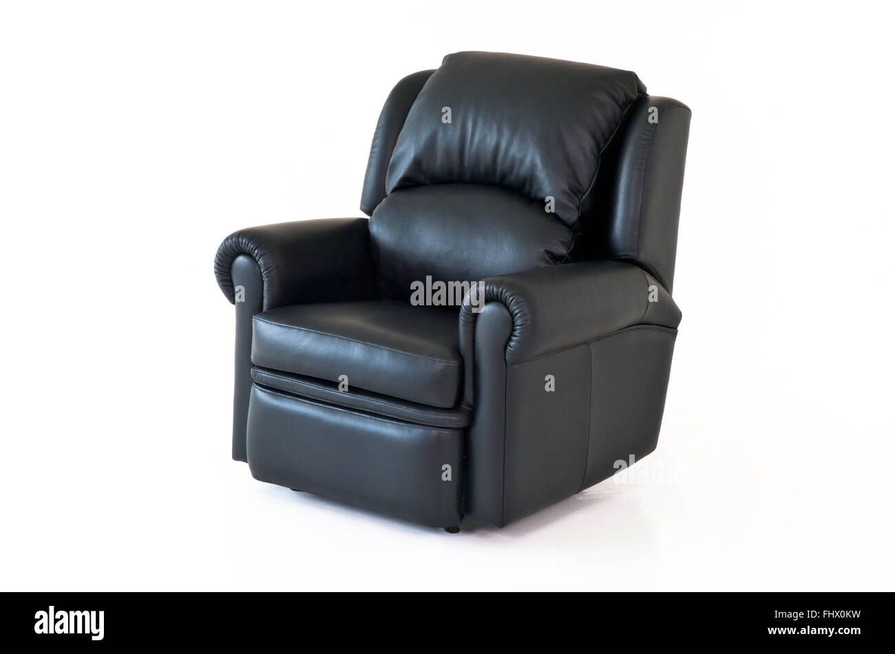 black leather comfy chair