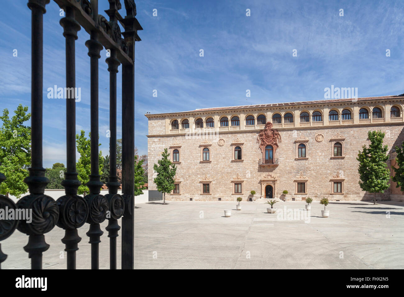 Archbishop Palace, Alcalá de Henares, Madrid, Spain. Stock Photo