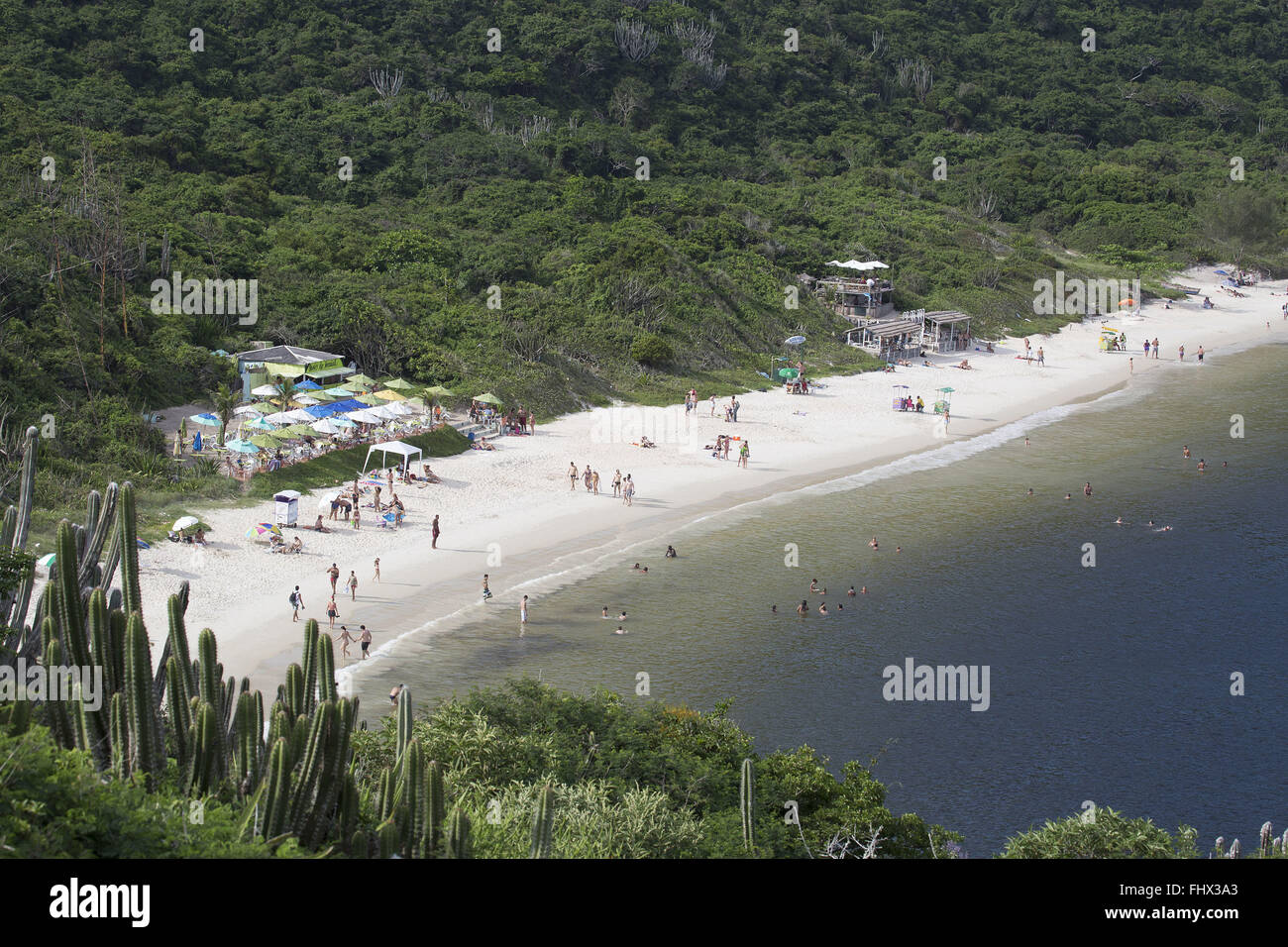 Praia do Forno - State Park on the Sunshine Coast Stock Photo