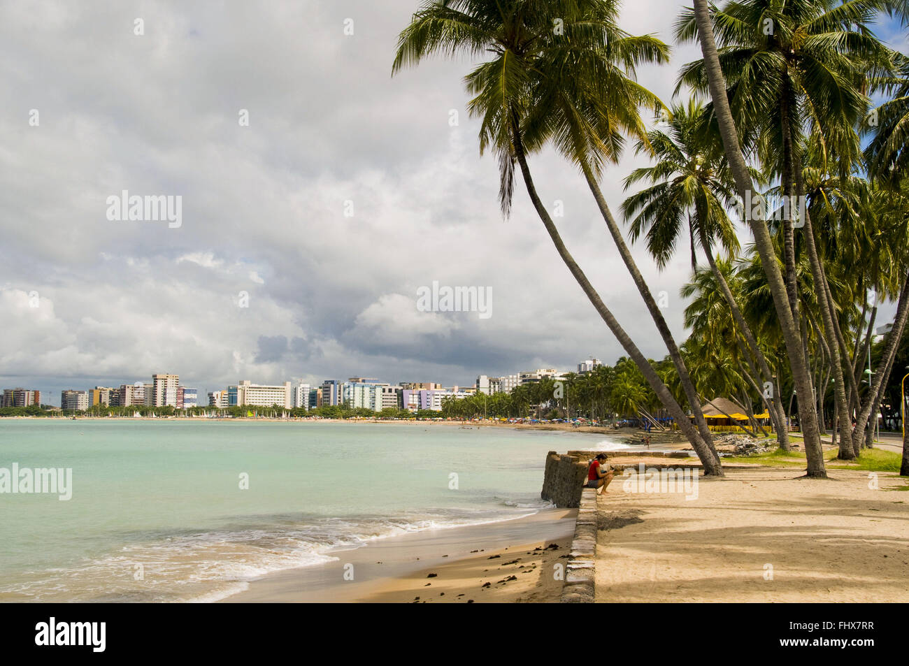 Beach Pajucara city of Maceio Stock Photo