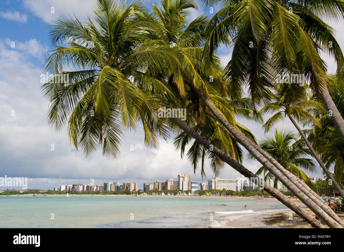 Beach Pajucara city of Maceio Stock Photo