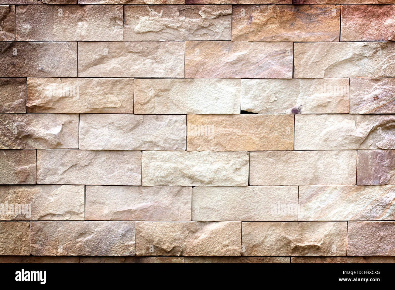 Texture of stone walls, exterior durability. Construction materials industry Stock Photo
