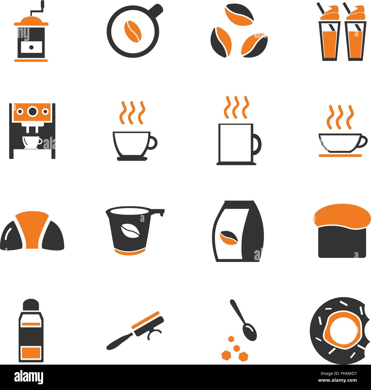 coffee web icons for user interface design Stock Vector Image & Art - Alamy