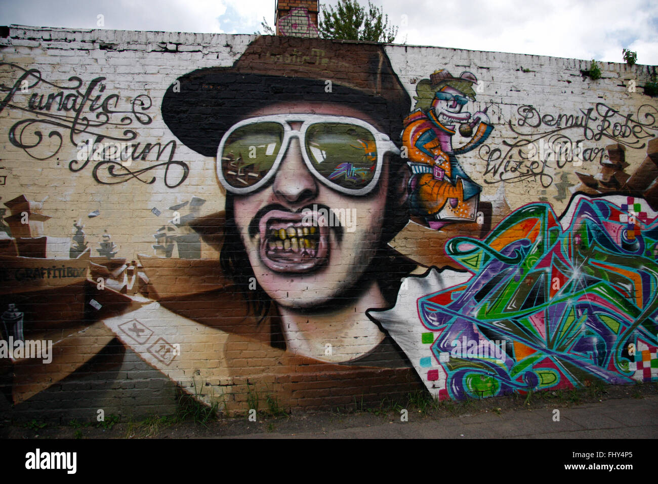Graffities, Berlin-Friedrichshain. Stock Photo