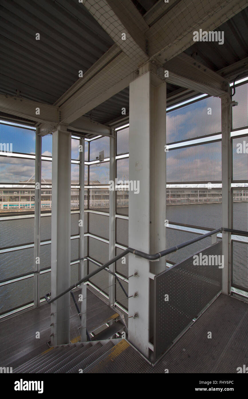 Example of a Metal and Steel Constructed Fire Escape with ability to