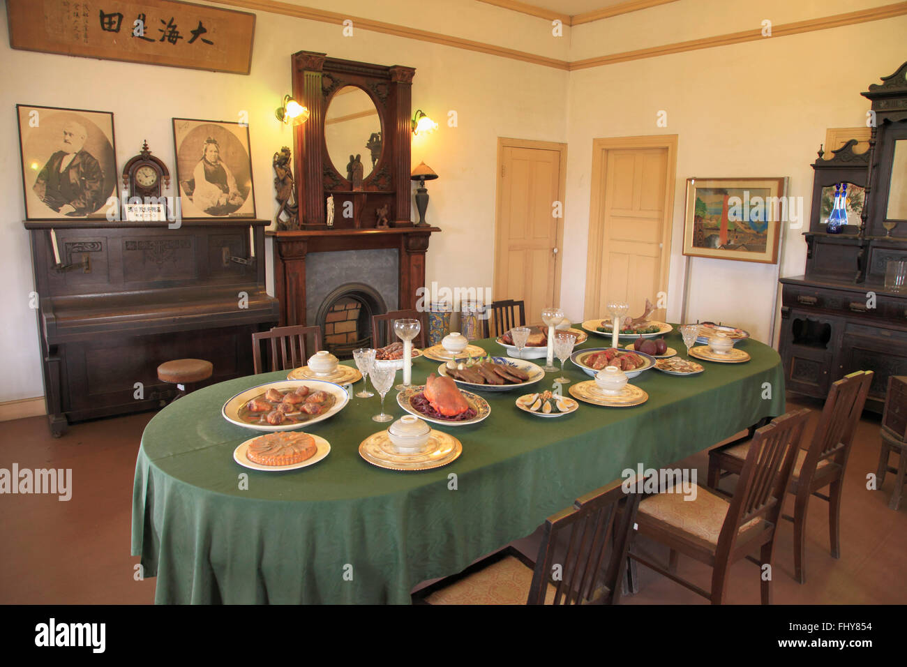 Japan, Nagasaki, Glover Mansion, interior Stock Photo Alamy