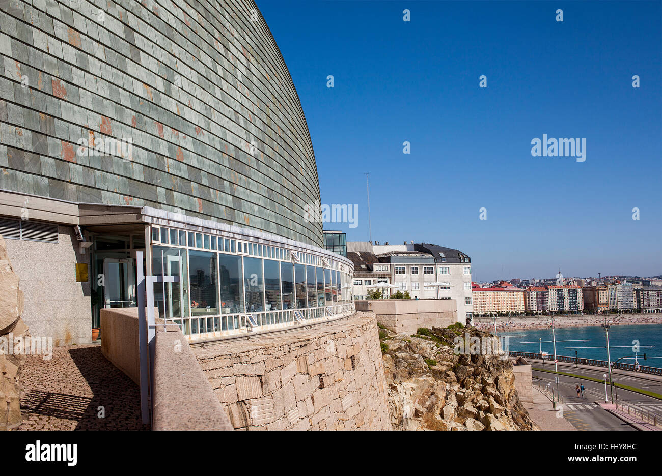 Casa del Hombre, Museo Domus, The mankind Museum, by Arata Isozaki, Coruña city, Galicia, Spain Stock Photo