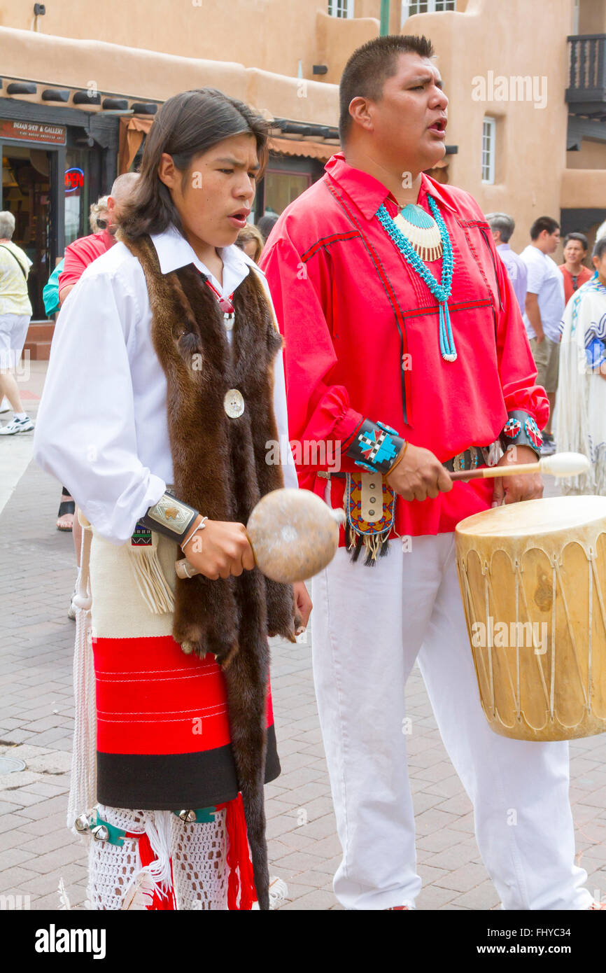 Santa Fe Indian Market Fashion show Native American New Mexico USA