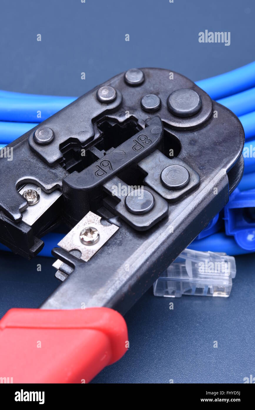 Electrical connector crimping tool hires stock photography and images