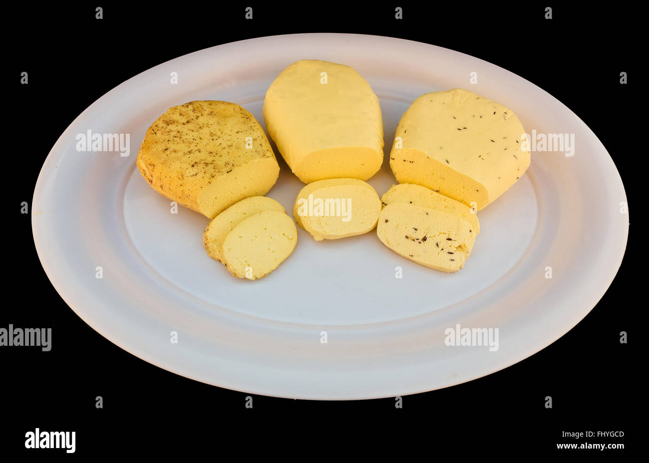 Cottage Cheese White Plate Organic Calcium Fresh Protein Stock