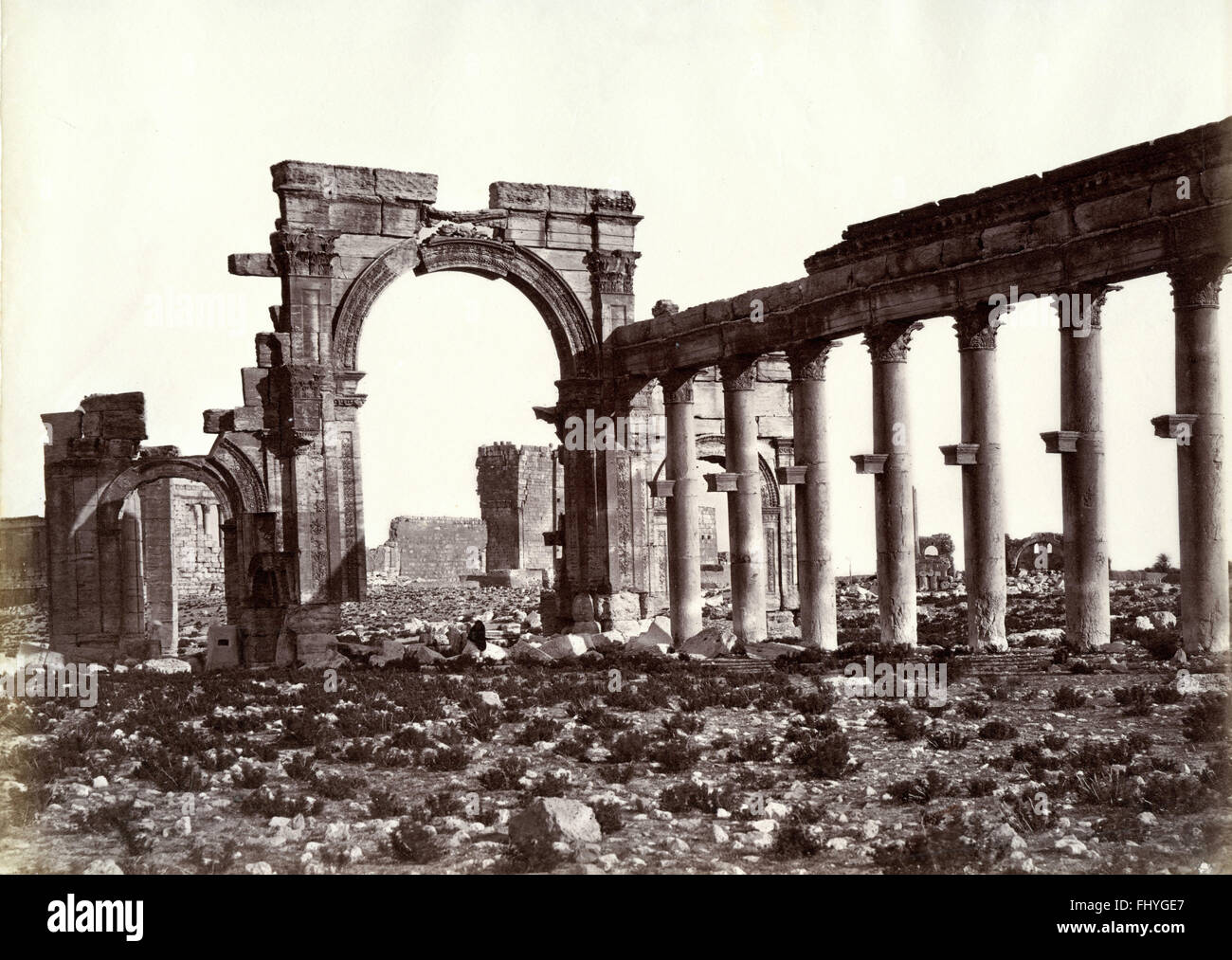 triumphal arch, Palmyra, Syria Stock Photo