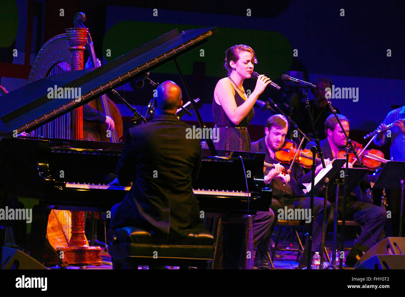 BECCA STEVENS sings for BILLY CHILDS on the main stage of the MONTEREY ...