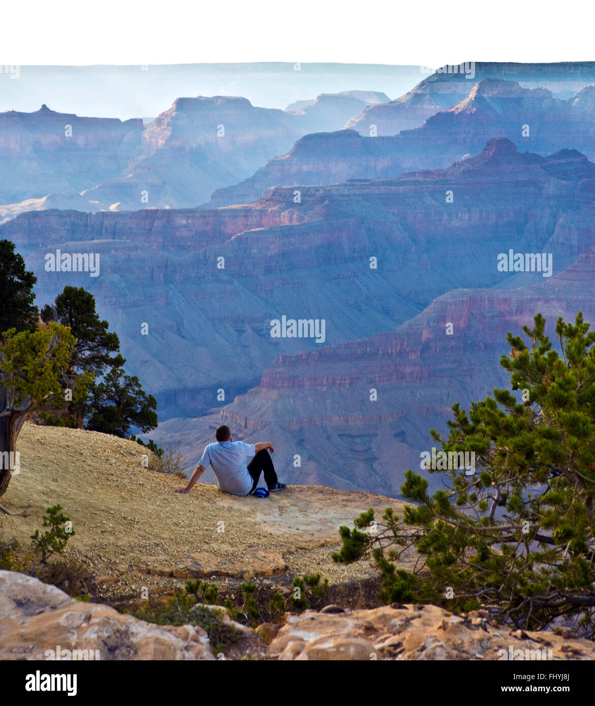 Grand Canyon National Park Hopi Viewpoint Stock Photo