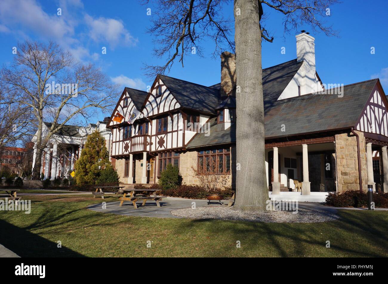 An Eating Club located on Prospect Avenue (The Street) on the college campus of Ivy League Princeton University Stock Photo
