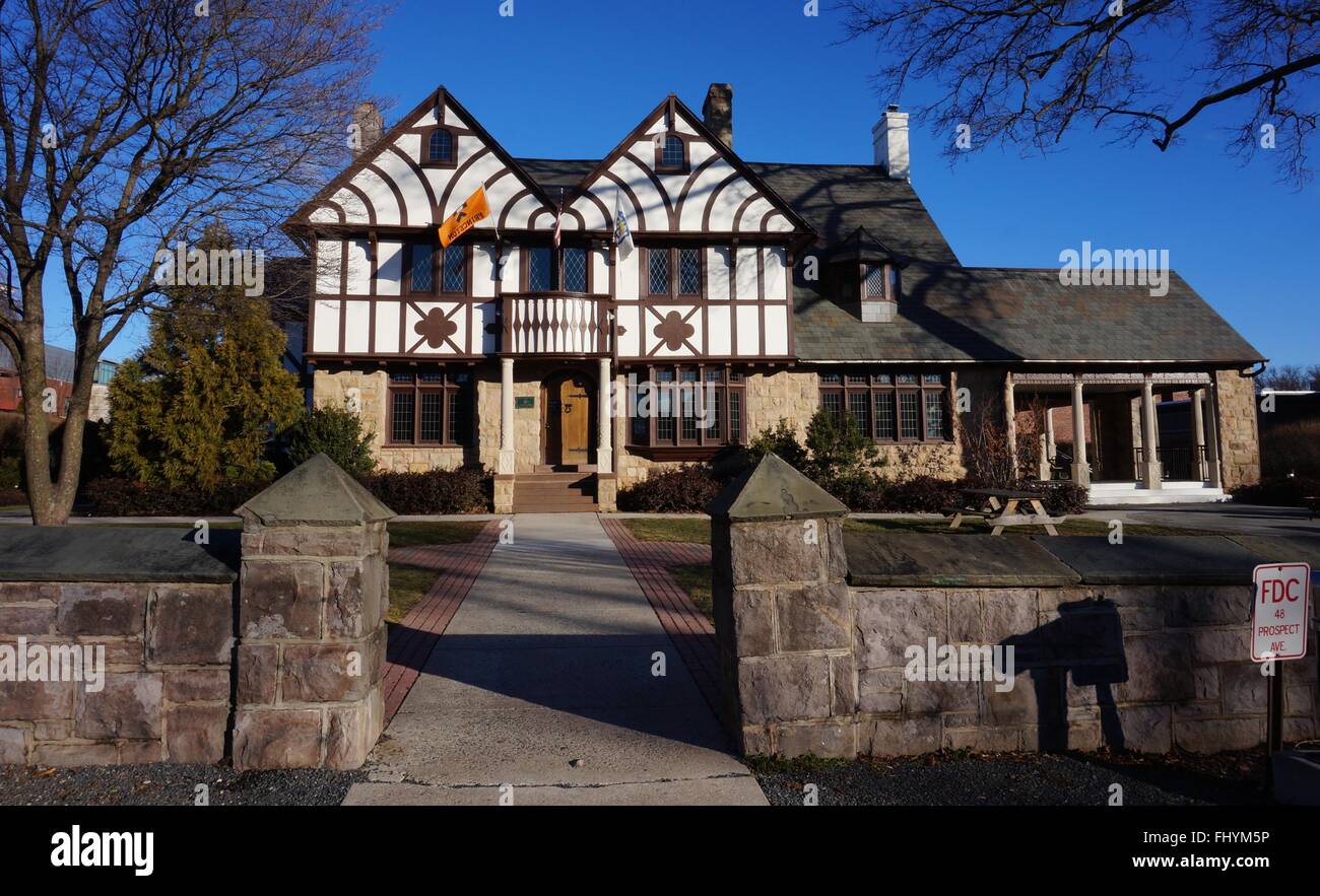An Eating Club located on Prospect Avenue (The Street) on the college campus of Ivy League Princeton University Stock Photo