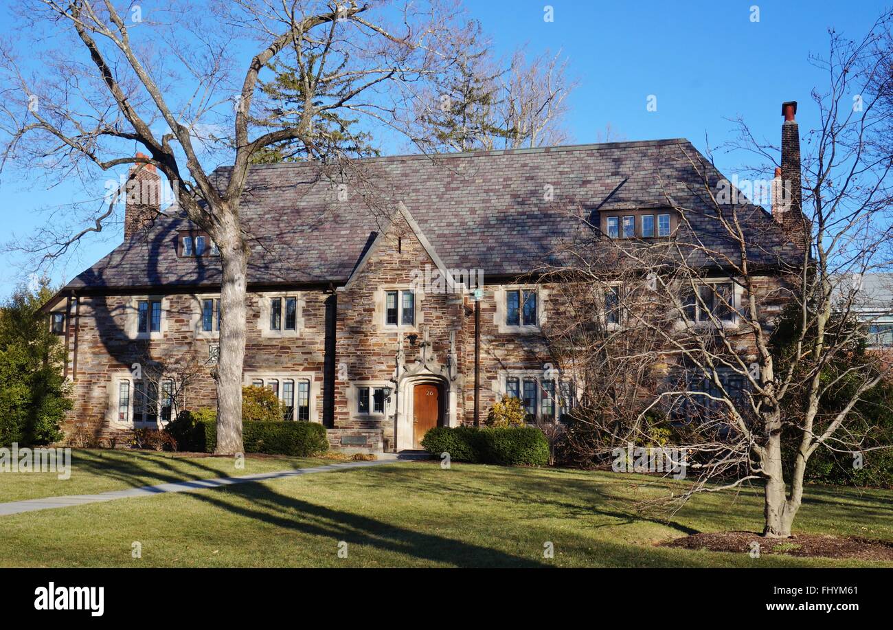 Dial Lodge, home of the Bendheim Center for Finance on the campus of Princeton University Stock Photo
