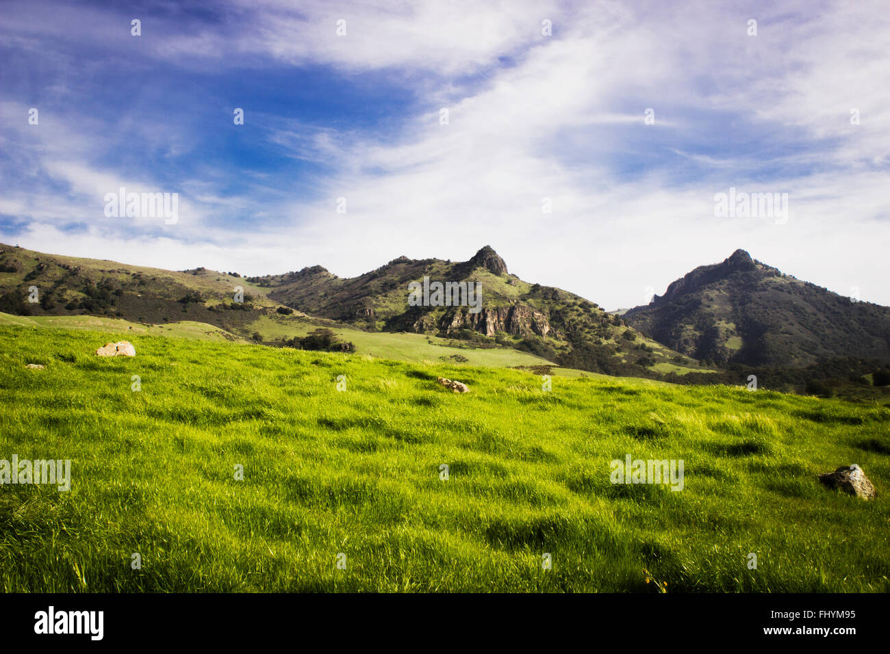 Beautiful Mountains of Hollister California Stock Photo - Alamy