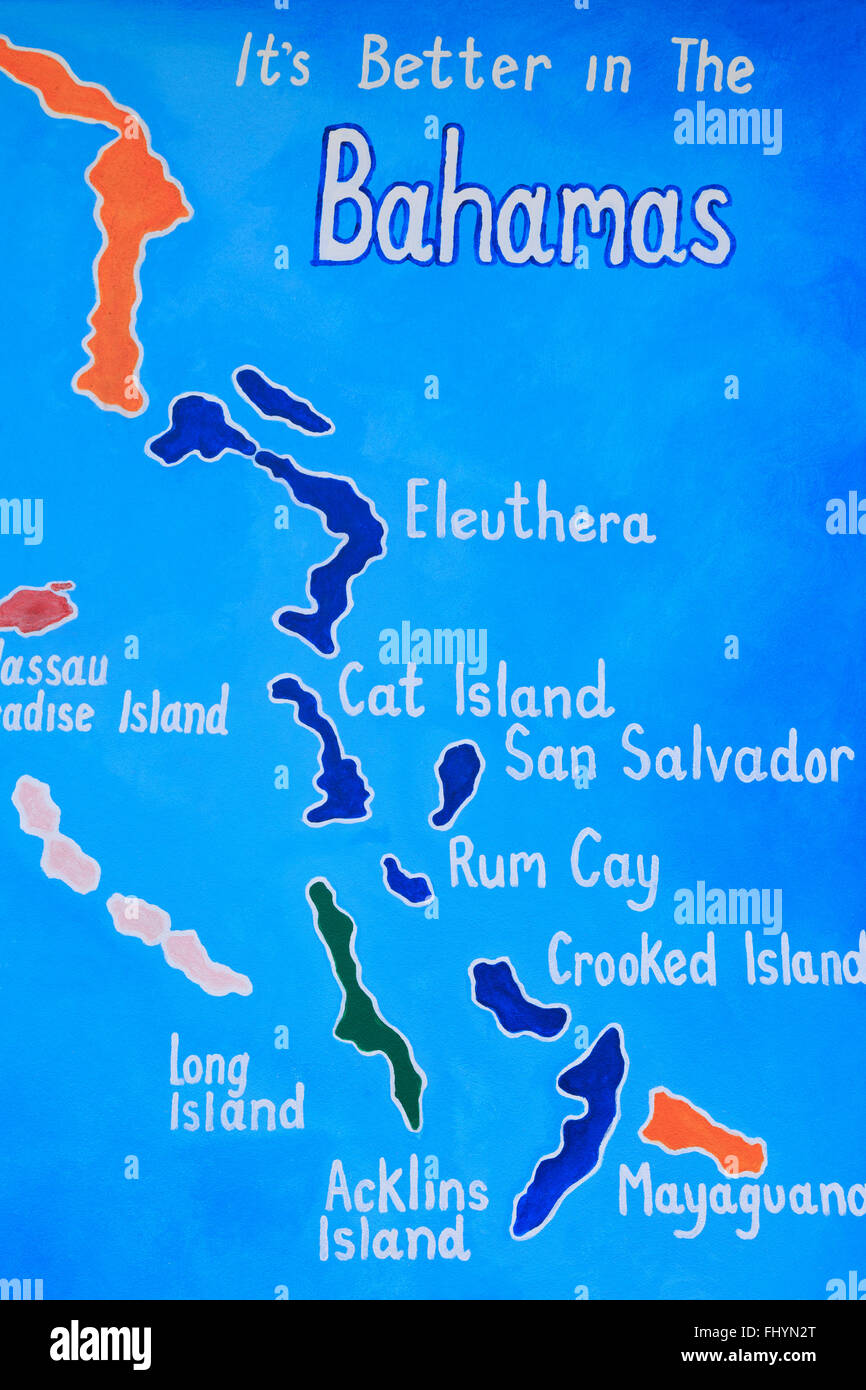 Bahamas nassau map hires stock photography and images Alamy