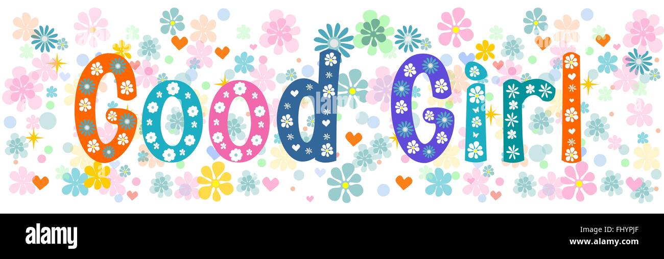 Good girl banner. Vector Stock Vector