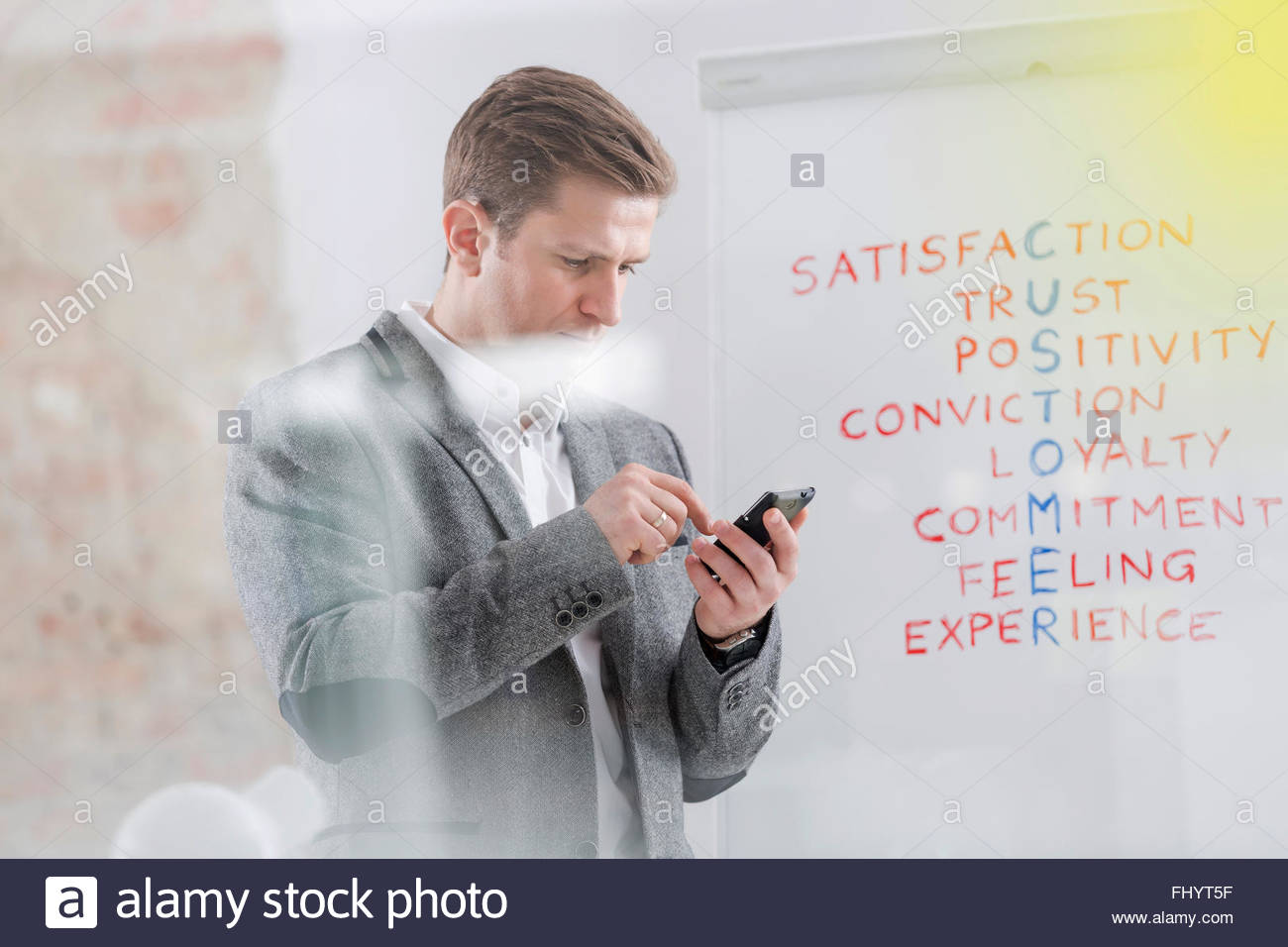 businessman with cell phone