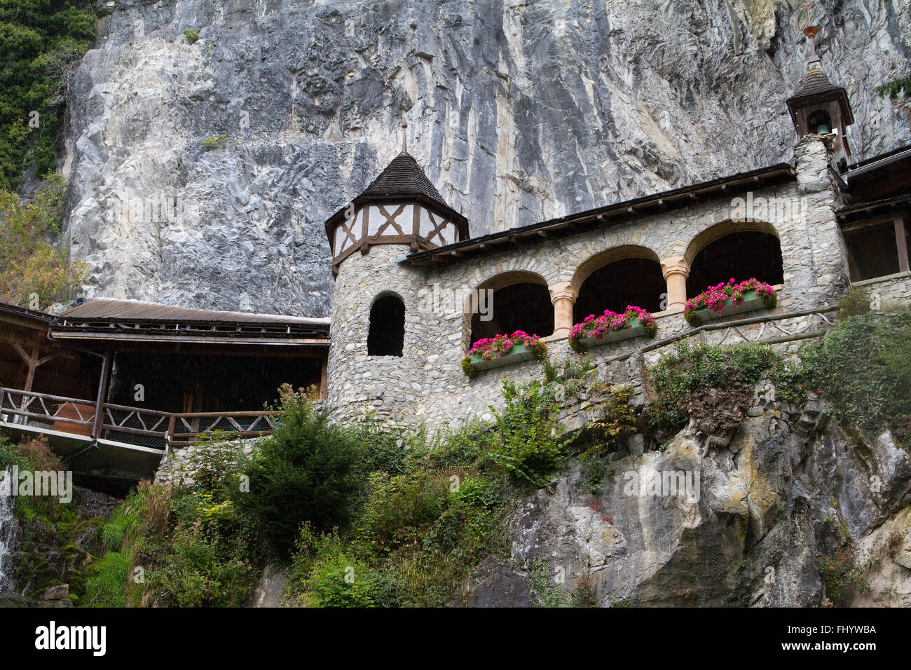 Saint Beatus caves Interlaken Switzerland Stock Photo