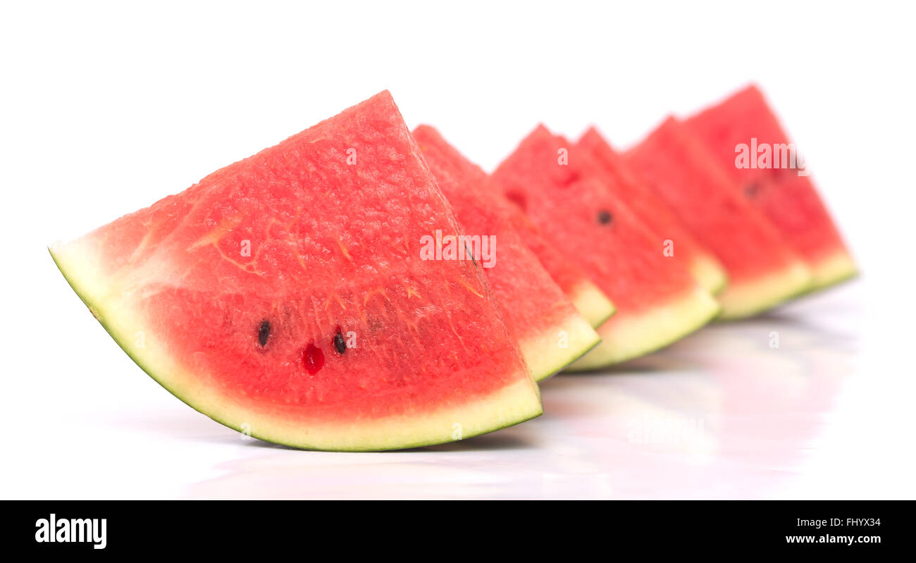 ripe watermelon isolated on white background Stock Photo - Alamy