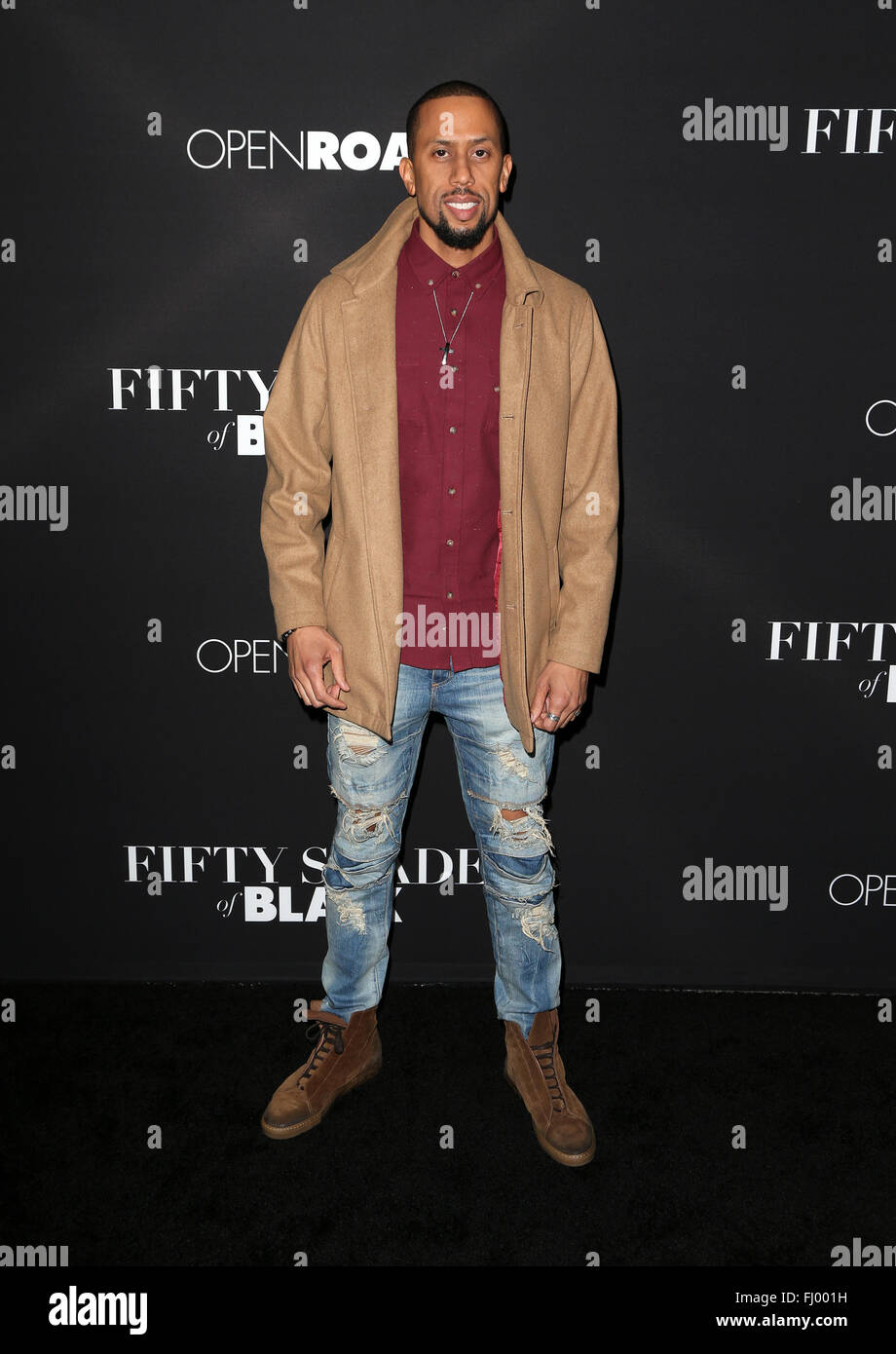 Premiere Of Fifty Shades Of Black At Regal Cinemas L A Live Stock Photo Alamy