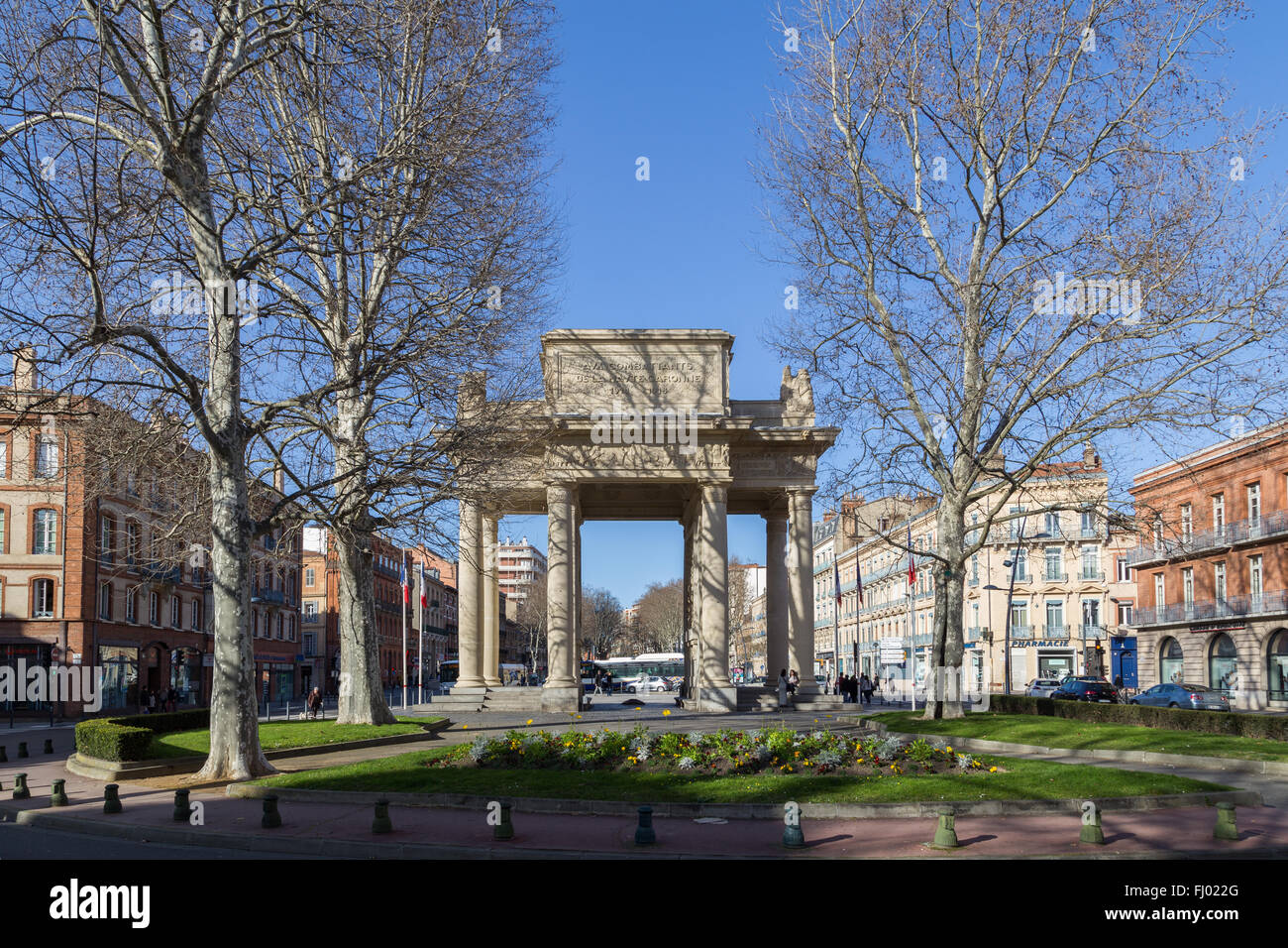 Toulouse, France - February 21, 2016: Photograph of the Monument aux Morts. Stock Photo