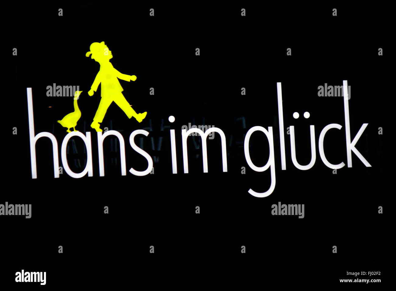 Markenname: 'Hans im Glueck', Berlin. Stock Photo