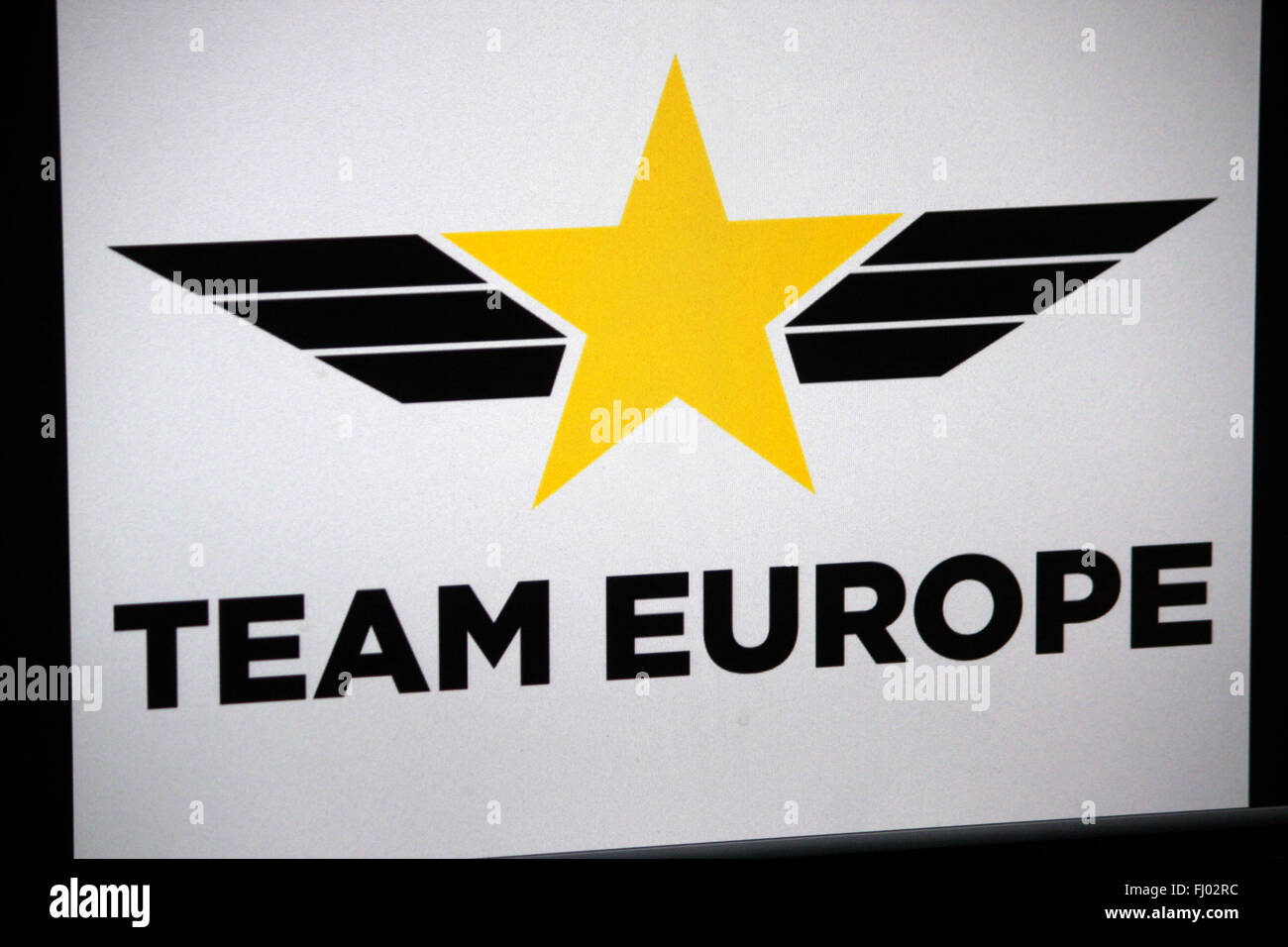Markenname: 'Team Europe', Berlin. Stock Photo