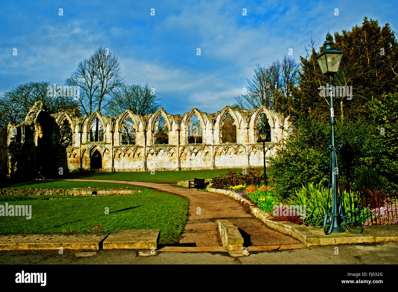 St Marys Abbey, Museum Gardens, York Stock Photo Alamy
