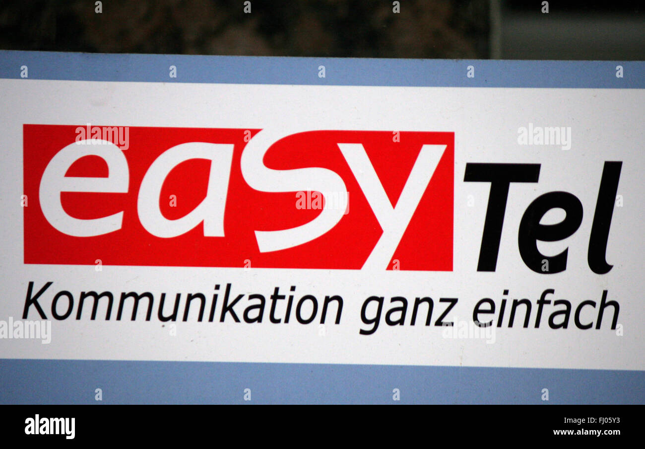 Markenname: 'Easy Tel', Berlin. Stock Photo