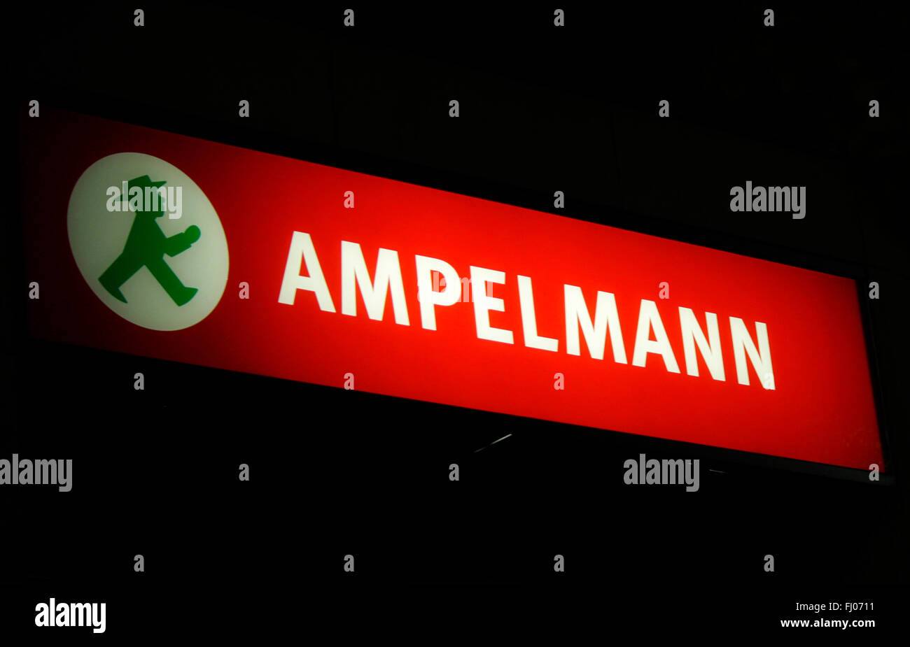 Markenname: 'Ampelmann', Berlin. Stock Photo