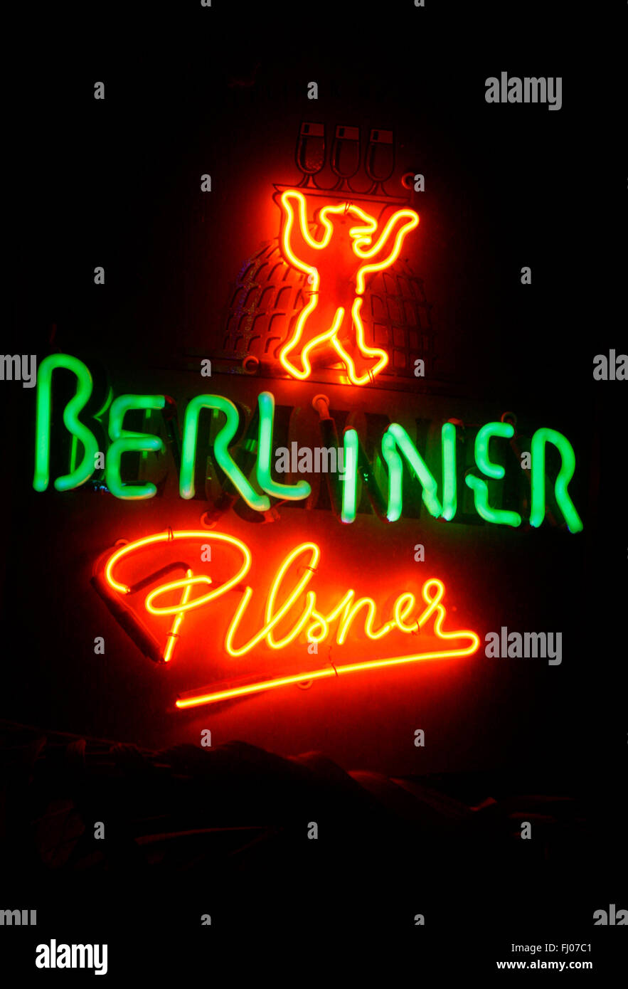 Markenname: 'Berliner Pilsner', Berlin. Stock Photo