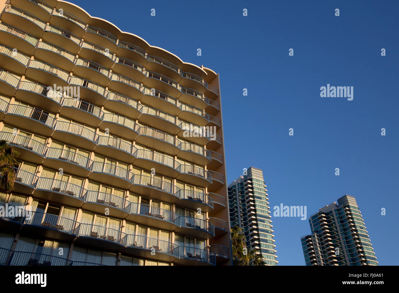 Windham Hotel and apartment buildings San Diego California USA Stock Photo