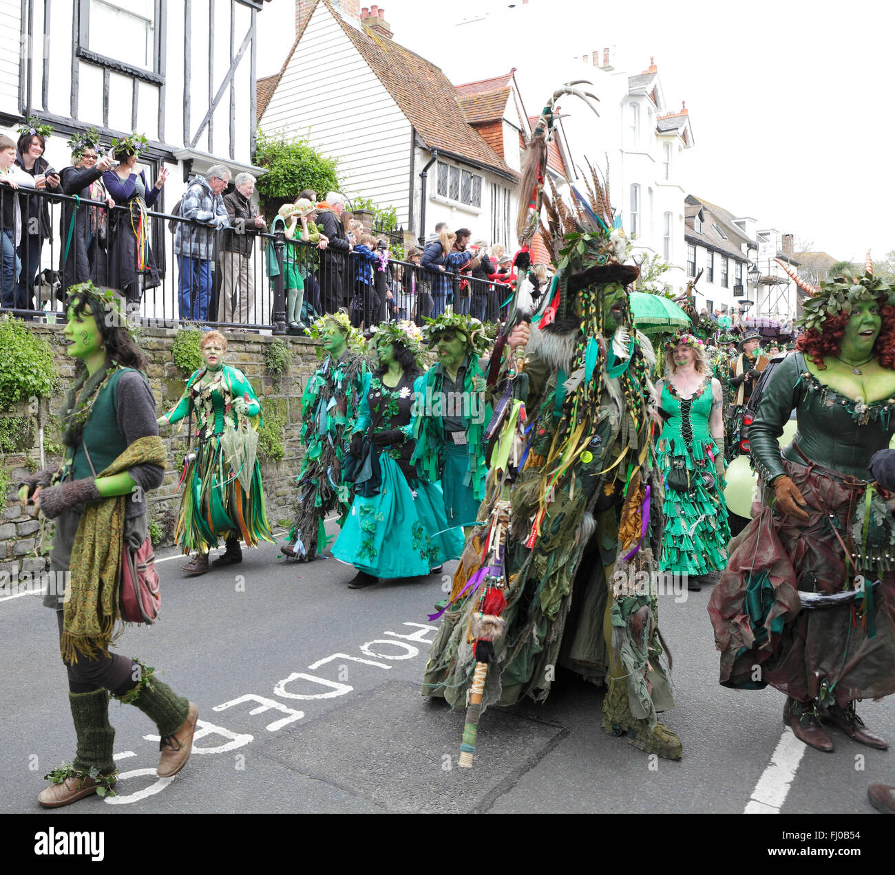 Hastings Old Town Jack-in-the Green May Day Bank Holiday procession ...
