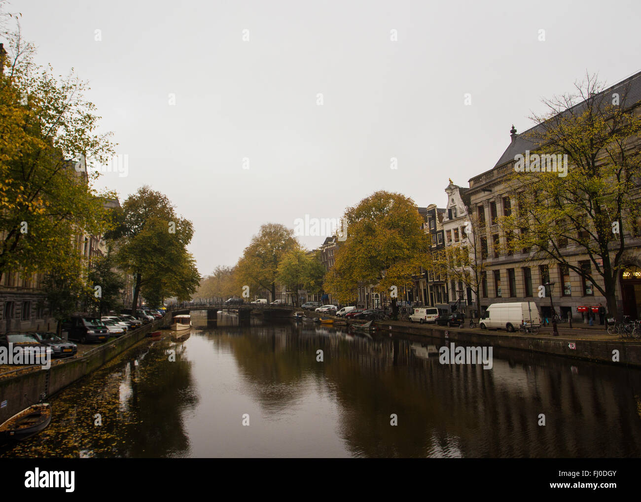 A canal scene in Amsterdam Stock Photo - Alamy