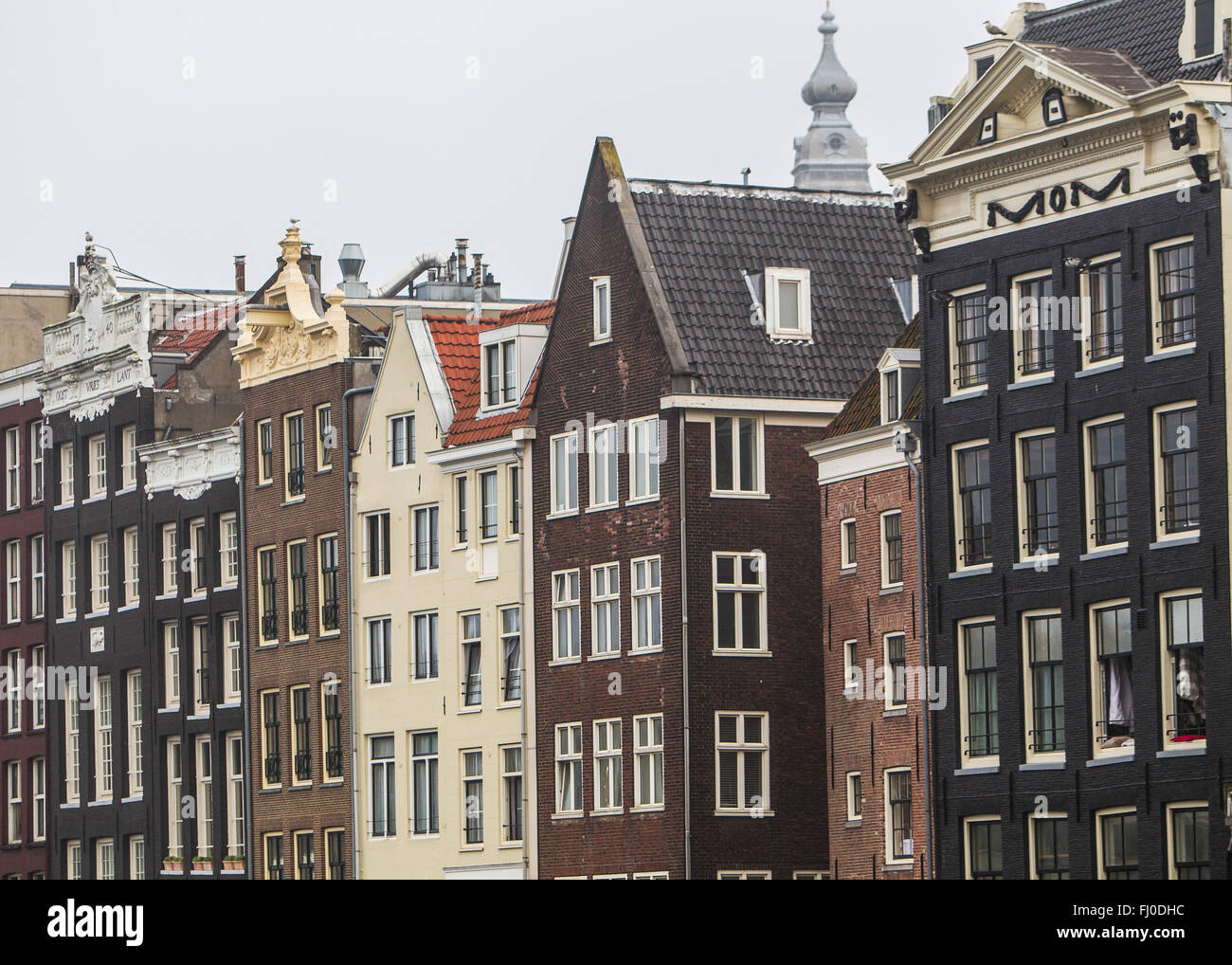 Typical Dutch architecture on Amsterdam's canal side houses Stock Photo Alamy