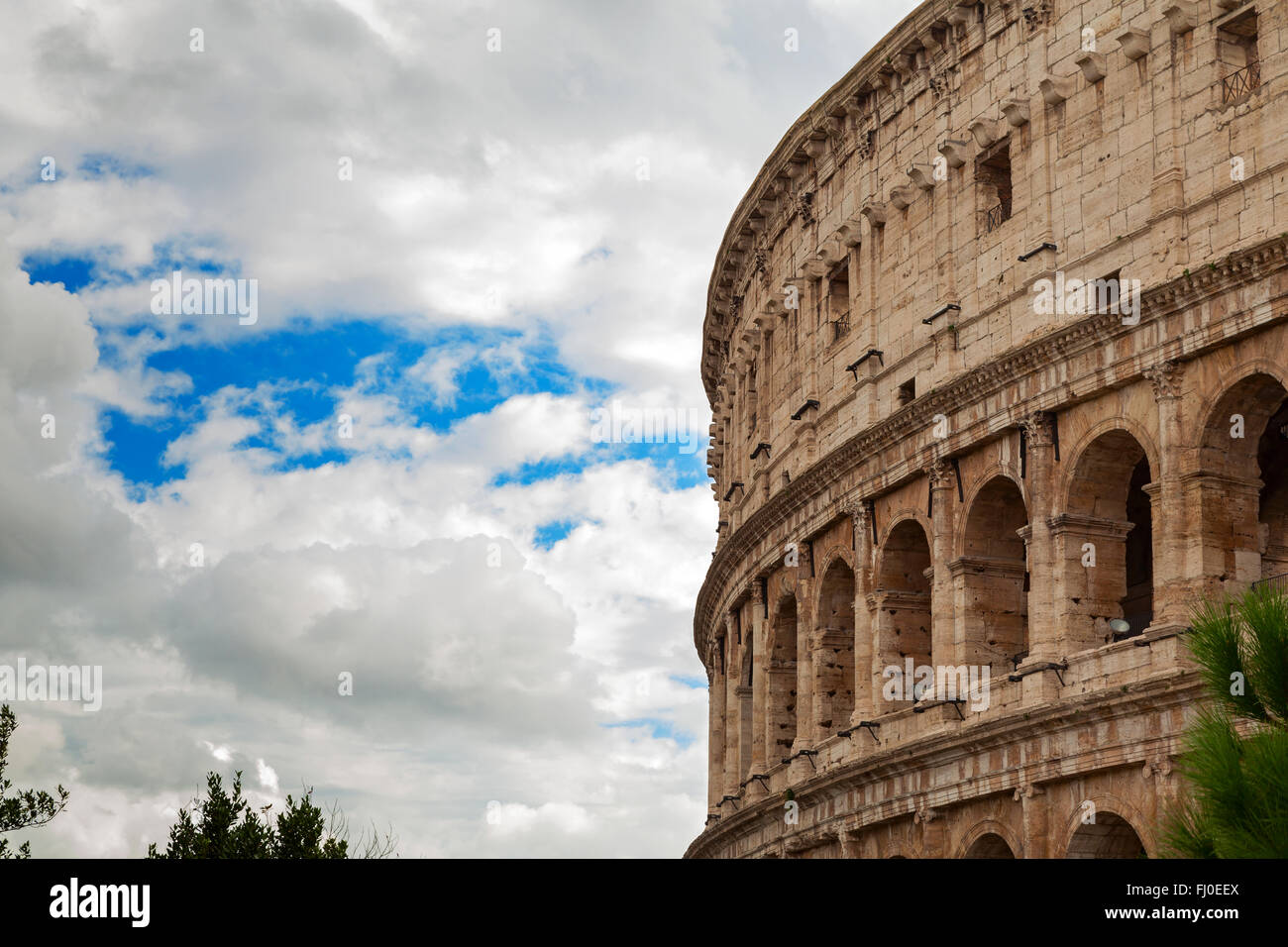 beautiful coliseum in the city of rome Stock Photo - Alamy