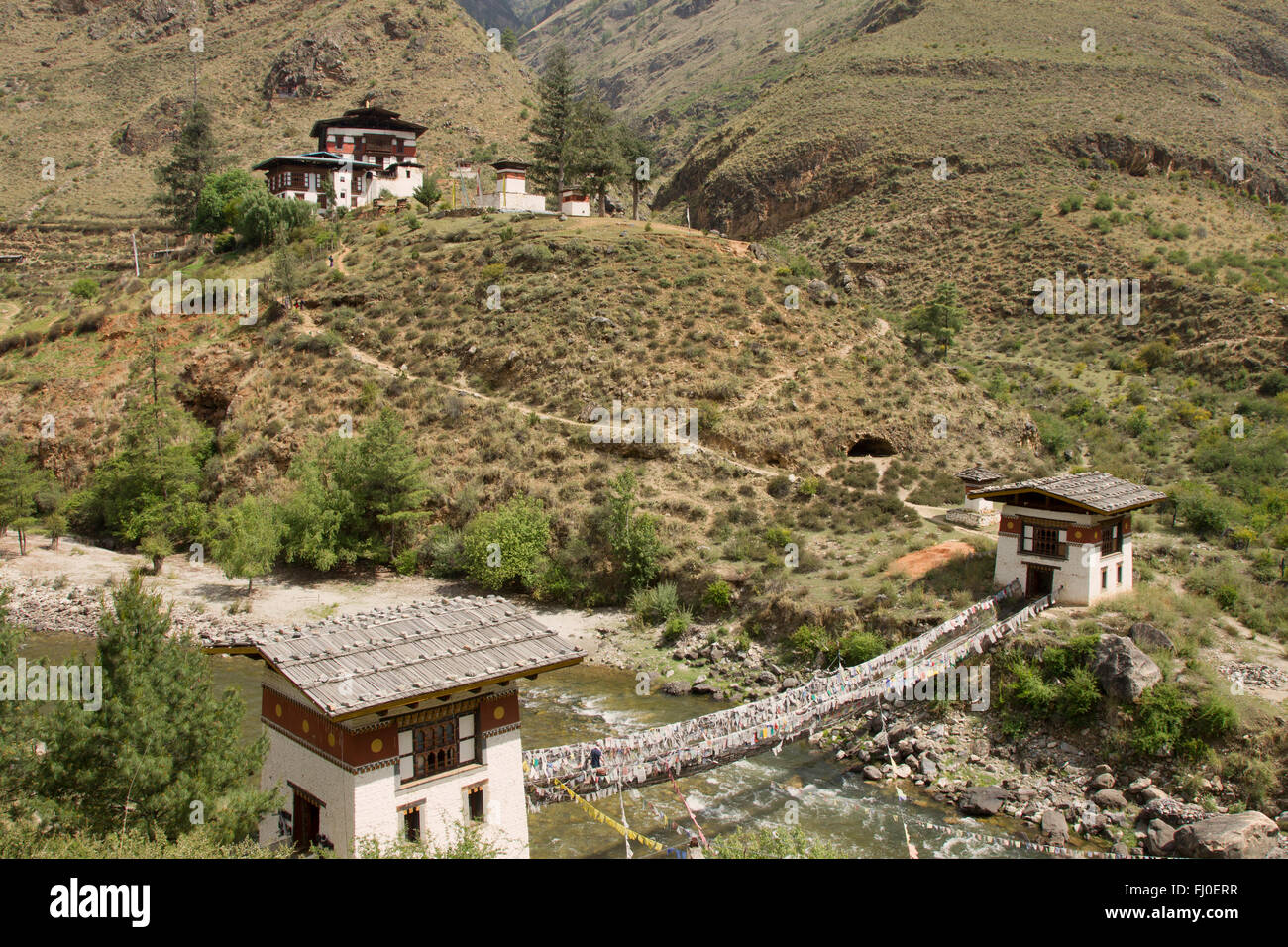 Tamchhog Lhakhang temple in Bhutan Stock Photo - Alamy