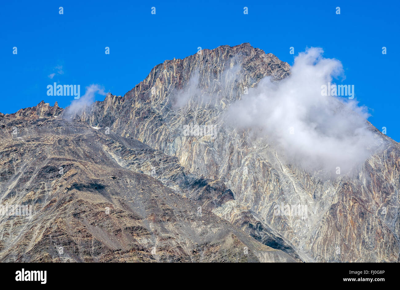 Mount Shani peak in Mtskheta-Mtianeti region, Caucasus Mountains, Georgia Stock Photo
