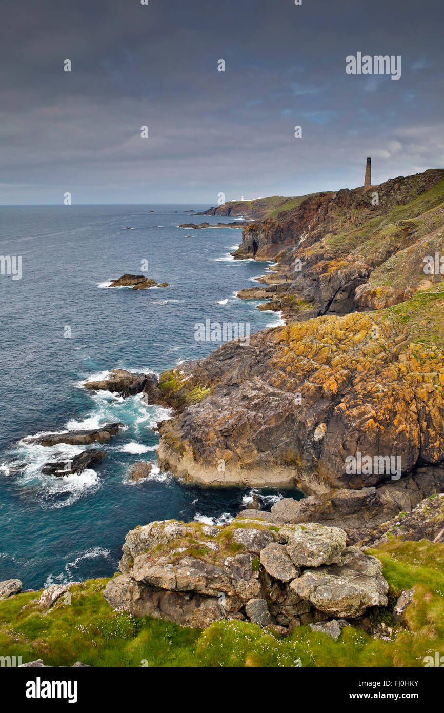 Levant; Coast Looking Towards Pendeen Cornwall; UK Stock Photo