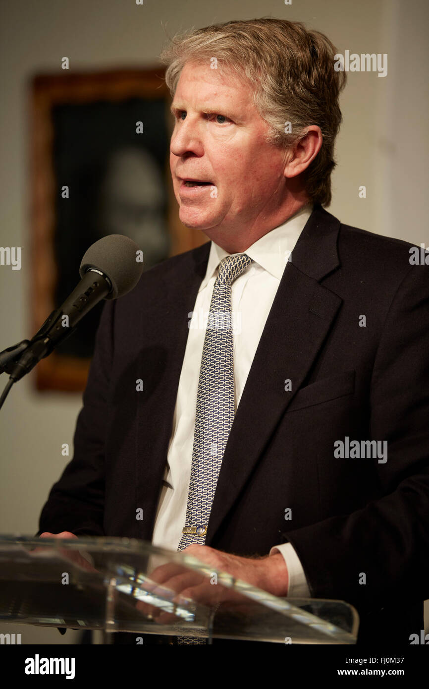 NYC DA Cyrus Vance, House of Justice, Harlem NAN Mlk Jr. remarks Stock