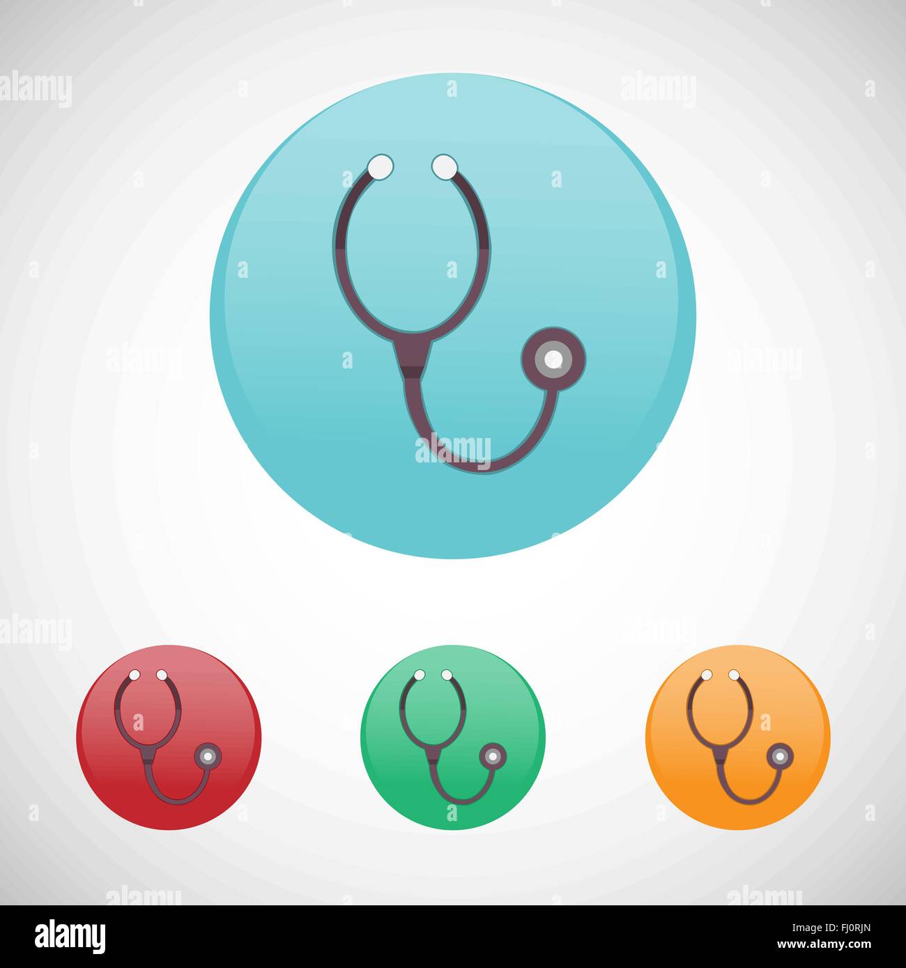 Stethoscope. Healthcare. Digital background medical vector icon set ...