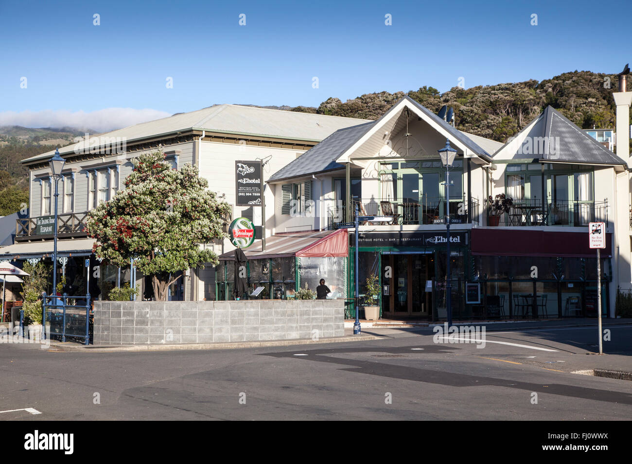 L'Hotel, Akaroa New Zealand Stock Photo Alamy