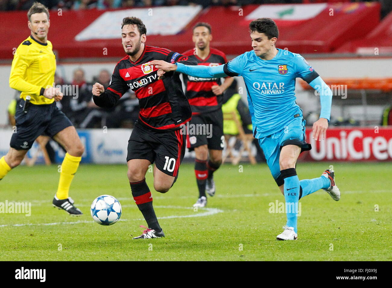 Hakan Calhanoglu During The Champion League Match Bayer Leverkusen Stock Photo Alamy