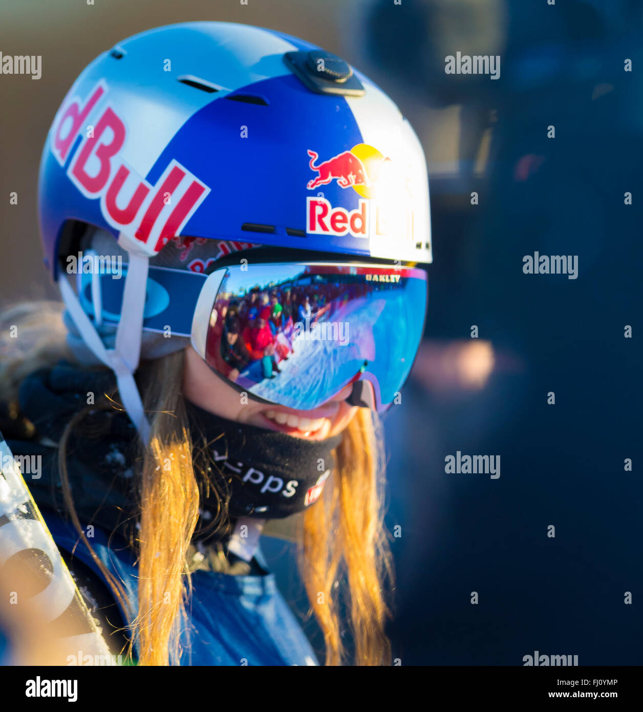 Toyen, Big Jump Oslo, Norway. 27th Feb, 2016. Red Bull X Games Oslo 2016.  Ladies Ski Big Air Final winner. Tiril Sjastad Christiansen of Norway in  action during the Ladies Ski Big