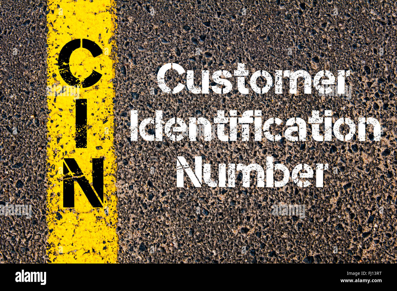 Concept image of Business Acronym CIN Customer Identification Number