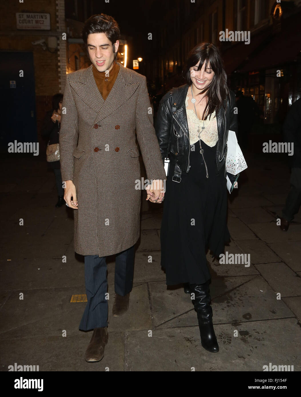 Daisy Lowe and her new boyfriend Tom Cohen seen stepping out for dinner